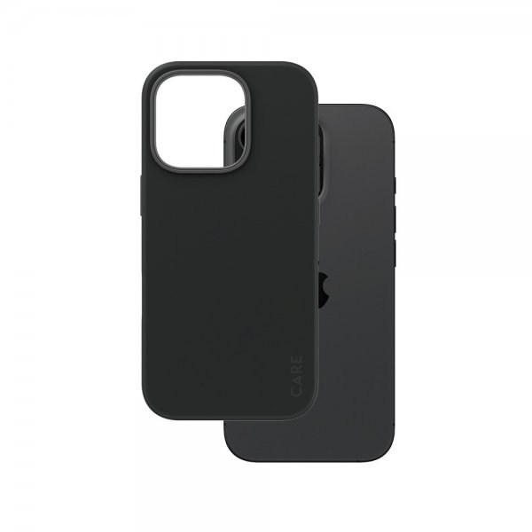 CARE by PanzerGlass iPhone 16 Pro -kuori, muodikas MagSafe, musta