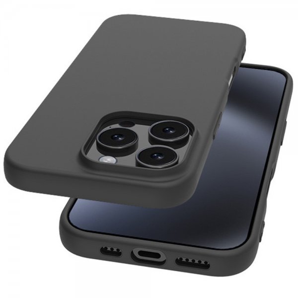 Nordic Covers iPhone 16 Pro Kuori Feather Series Raven Black