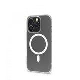 Celly iPhone 16 Pro Kuori GELSKINMAG MagSafe Läpinäkyvä Valkoinen