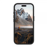 dbramante1928 iPhone 16 Pro -kuori Iceland Ultra D3O MagSafe Kickstand, musta