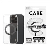 CARE by PanzerGlass iPhone 16 Pro -suojakuori jalustalla, MagSafe, musta