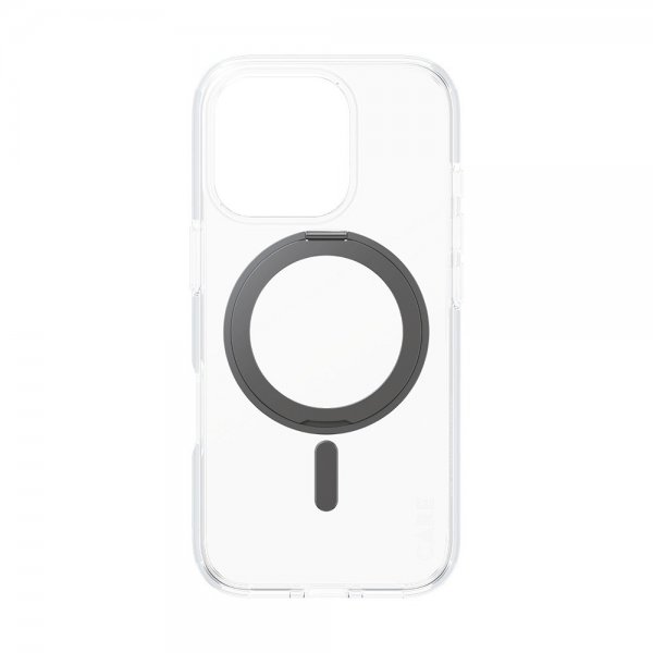 CARE by PanzerGlass iPhone 16 Pro -suojakuori jalustalla, MagSafe, musta