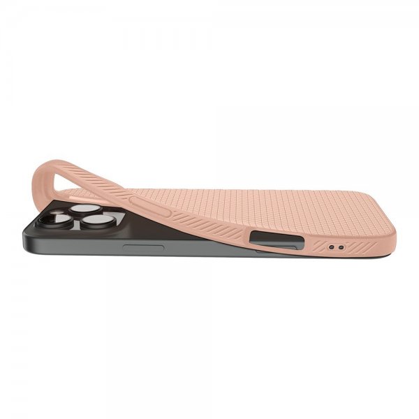 Spigen iPhone 16 Pro -kuori Liquid Air Rose Titanium