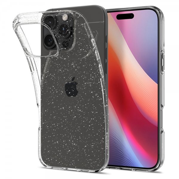 Spigen iPhone 16 Pro -kuori Liquid Crystal Glitter Crystal Quartz