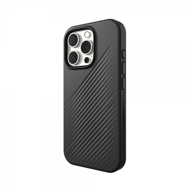 ZAGG iPhone 16 Pro Luxe Snap -suojakuori, musta