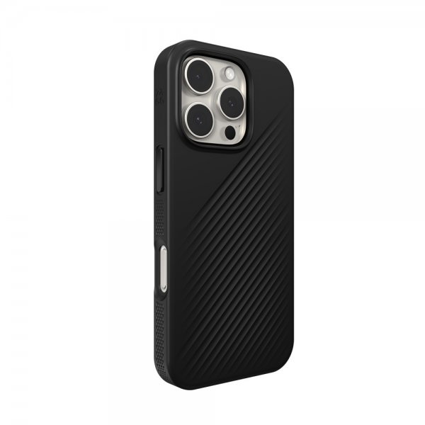 ZAGG iPhone 16 Pro Luxe Snap -suojakuori, musta