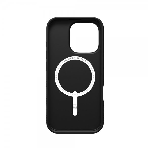 ZAGG iPhone 16 Pro Luxe Snap -suojakuori, musta
