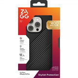 ZAGG iPhone 16 Pro Luxe Snap -suojakuori, musta