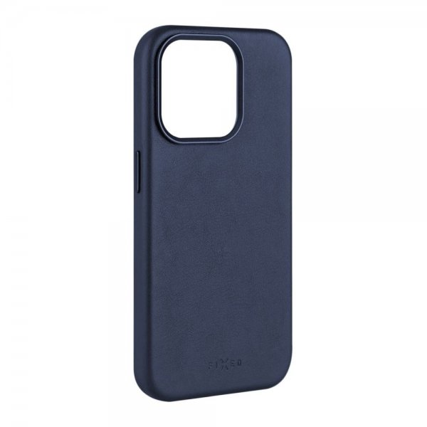 Kiinteä iPhone 16 Pro Kuori MagLeather Sininen