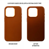 Fixed iPhone 16 Pro MagLeather Kuori, ruskea