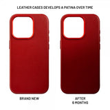 Fixed iPhone 16 Pro Kuori MagLeather Punainen