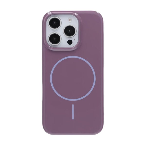iPhone 16 Pro Kuori TPU MagSafe Kiiltävä Violetti
