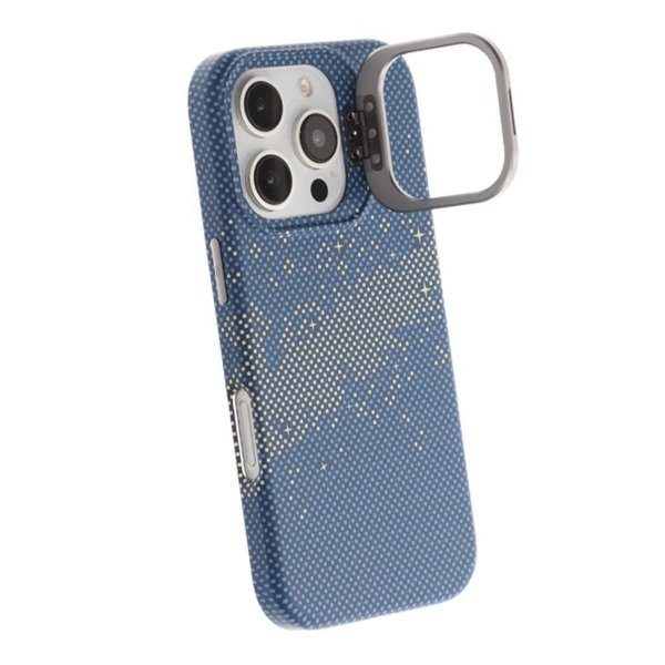iPhone 16 Pro Kuori Kokoontaittuva Jalusta MagSafe Sinikulta