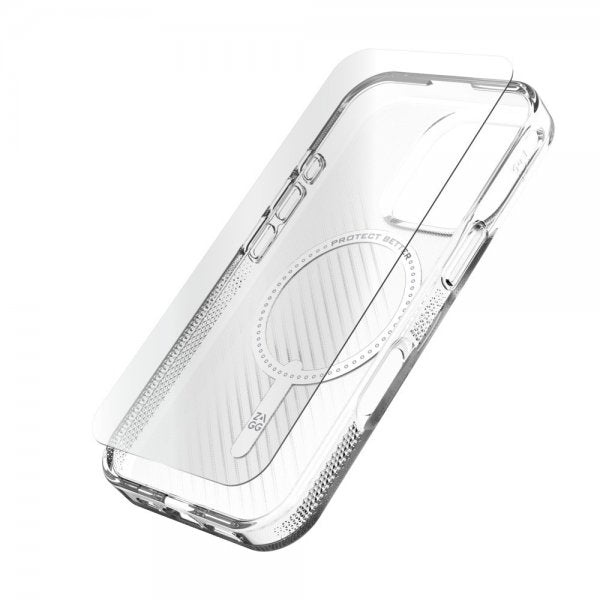 ZAGG iPhone 16 Pro -kuoret ja näytönsuoja Luxe Snap & Glass