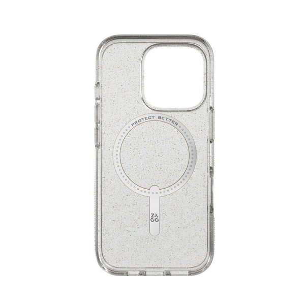 ZAGG iPhone 16 Pro -kuori Milan Snap Gold Glitter
