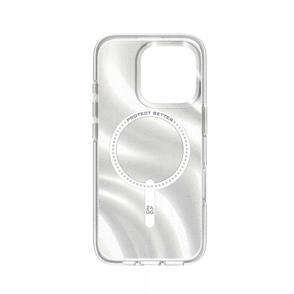 ZAGG iPhone 16 Pro -kuori Milan Snap Swirl Glitter