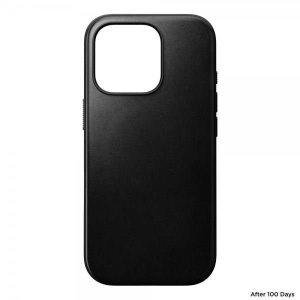 Nomad iPhone 16 Pro Kuori Modern Leather Case Horween Musta