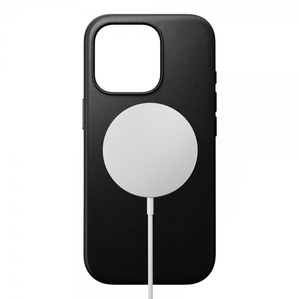 Nomad iPhone 16 Pro Kuori Modern Leather Case, musta