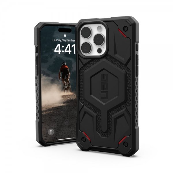 Urban Armor Gear (UAG) iPhone 16 Pro -suojakuori Monarch Pro Kevlar MagSafe, musta