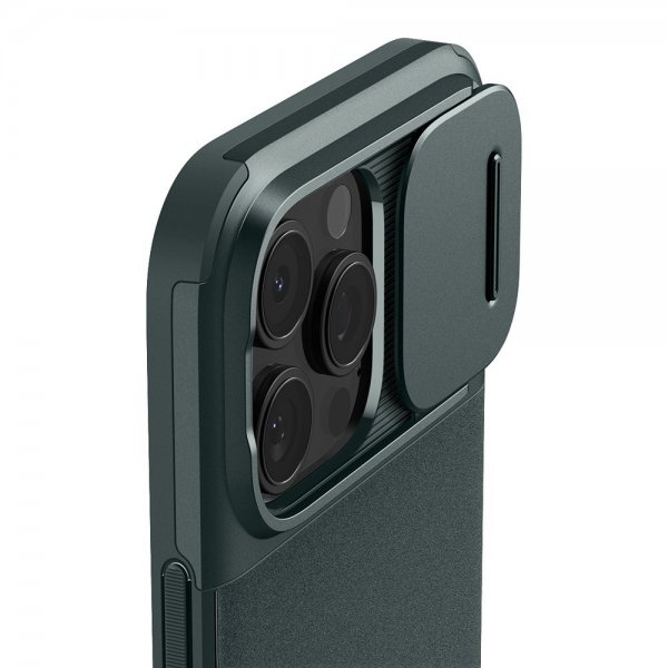Spigen iPhone 16 Pro Kuori Optik Armor MagFit Abyss Green