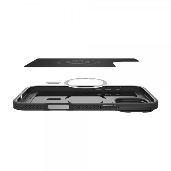 Spigen iPhone 16 Pro Kuori Optik Armor MagFit Musta