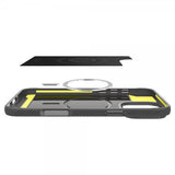 Spigen iPhone 16 Pro -kuori Rugged Armor MagFit Harmaa