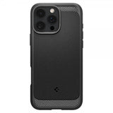 Spigen iPhone 16 Pro -kuori Rugged Armor MagFit mattamusta
