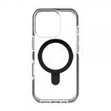ZAGG iPhone 16 Pro -kuori, Santa Cruz Snap Ring Stand, musta