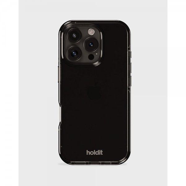 holdit iPhone 16 Pro Seethru-suojakuori Musta