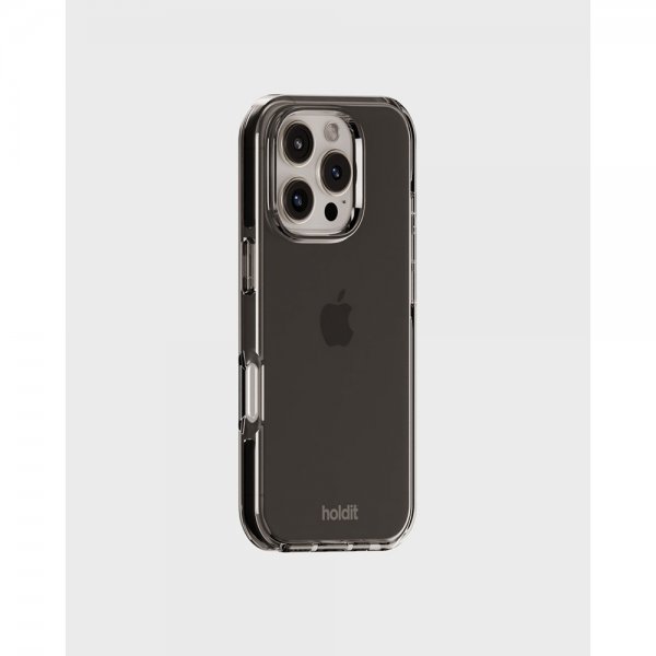 holdit iPhone 16 Pro Seethru-suojakuori Musta