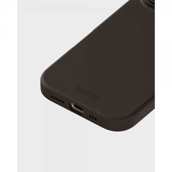 holdit iPhone 16 Pro Kuori Silikoni Chocolate