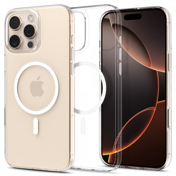 Spigen iPhone 16 Pro Kuori Thin Fit T MagFit Kirkas Valkoinen