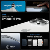 Spigen iPhone 16 Pro Kuori Thin Fit T MagFit Kirkas Valkoinen