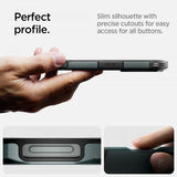 Spigen iPhone 16 Pro -kuori, Tough Armor MagFit Abyss Green