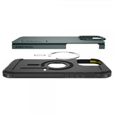 Spigen iPhone 16 Pro -kuori, Tough Armor MagFit Abyss Green