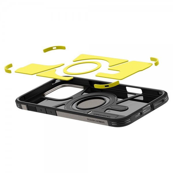 Spigen iPhone 16 Pro Kuori Tough Armor MagFit Gunmetal
