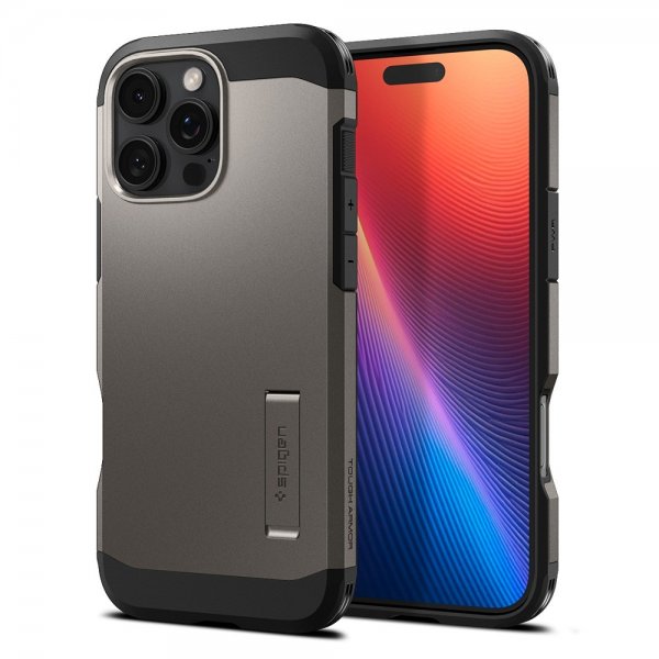 Spigen iPhone 16 Pro Kuori Tough Armor MagFit Gunmetal