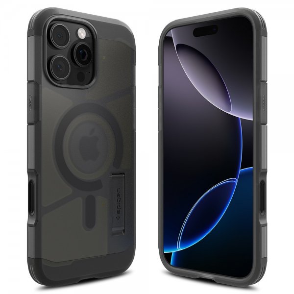 Spigen iPhone 16 Pro -kuori Tough Armor T MagFit Frost Black