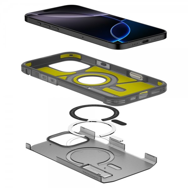 Spigen iPhone 16 Pro -kuori Tough Armor T MagFit Frost Black