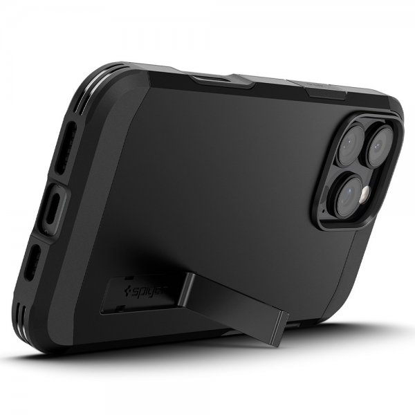 Spigen iPhone 16 Pro Kuori Tough Armor T MagFit Musta