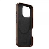 Nomad iPhone 16 Pro -kuori, perinteinen nahkainen suojakuori, ruskea