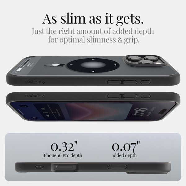 Spigen iPhone 16 Pro Kuori Ultra Hybrid Classic MagFit Musta