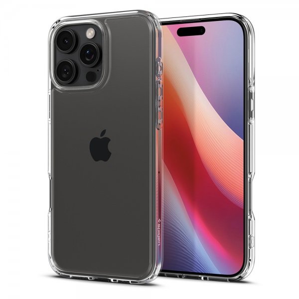 Spigen iPhone 16 Pro -suojakuori Ultra Hybrid Crystal Clear