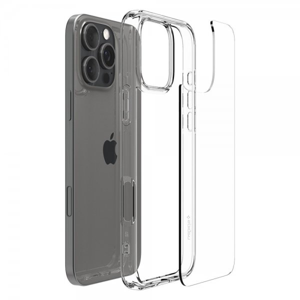 Spigen iPhone 16 Pro -suojakuori Ultra Hybrid Crystal Clear