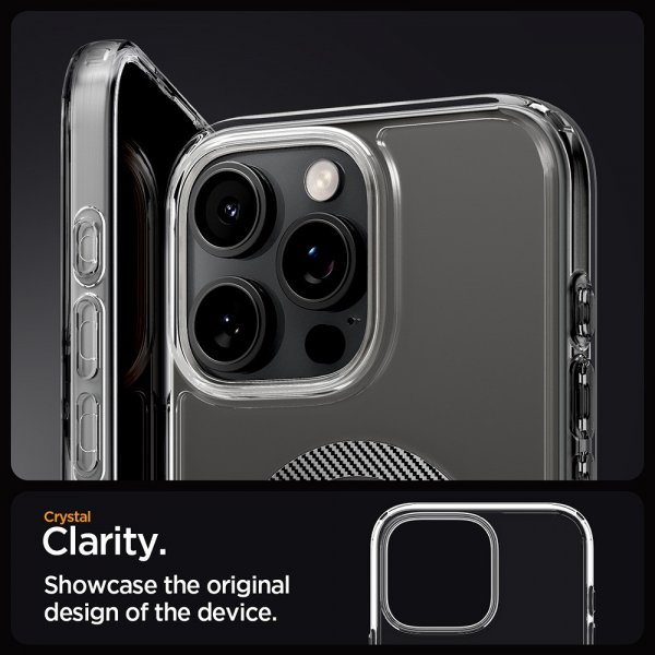 Spigen iPhone 16 Pro -suojakuori Ultra Hybrid MagFit Carbon Fiber