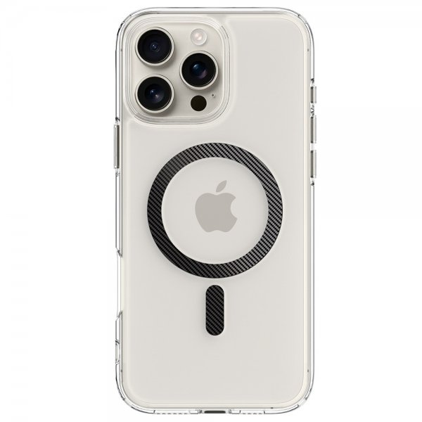 Spigen iPhone 16 Pro -suojakuori Ultra Hybrid MagFit Carbon Fiber