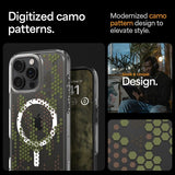 Spigen iPhone 16 Pro -suojakuori Ultra Hybrid MagFit Digital Camo