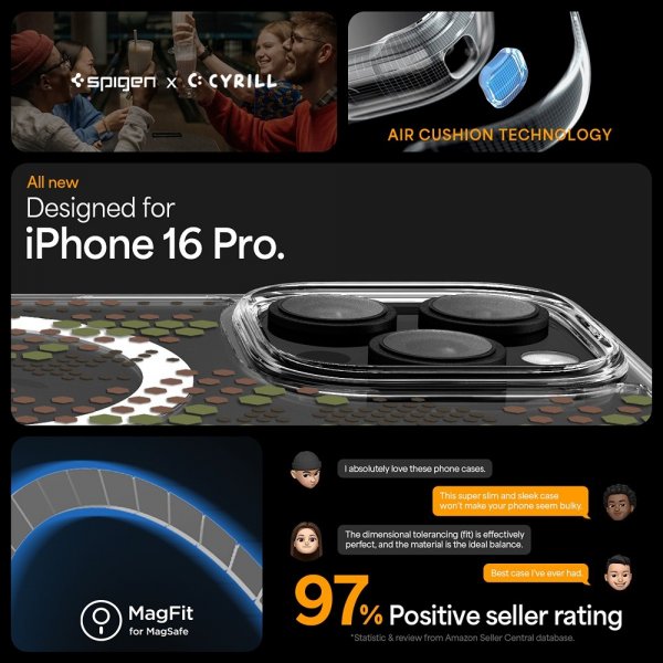 Spigen iPhone 16 Pro -suojakuori Ultra Hybrid MagFit Digital Camo