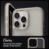 Spigen iPhone 16 Pro -kuori Ultra Hybrid MagFit Frost Natural Titanium