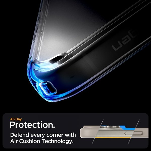 Spigen iPhone 16 Pro -kuori Ultra Hybrid MagFit Frost Natural Titanium
